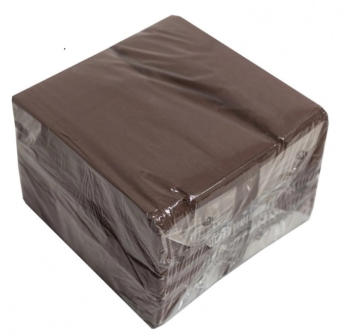 Servetele de masa 33x33cm maro 2 straturi mototol 40 buc/pac